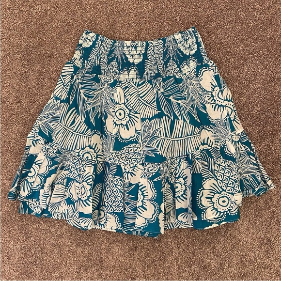 Trina Turk Women’s Spare Time Skirt Size M Pull On Floral Layered NWT $298 - Picture 3 of 11